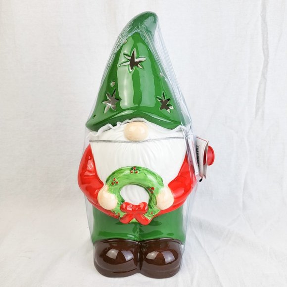 Mr. Christmas Holiday Mr Christmas 3 Led Light Up Christmas Holiday Gnome Cookie Jar